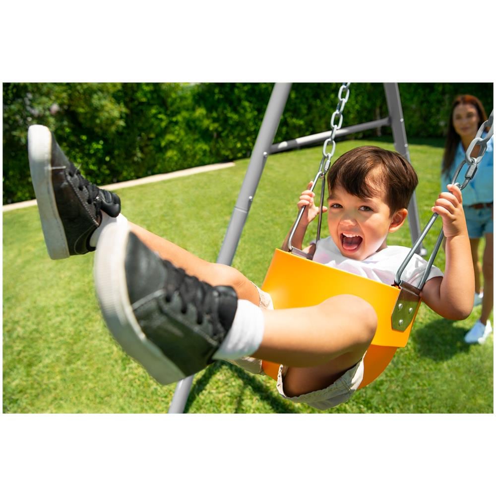 Altalena Da Giardino In Acciaio 2in1 Con Seggiolini Intercambiabili Per Bambini 3-10 Anni Intex 44114 - Foto 10