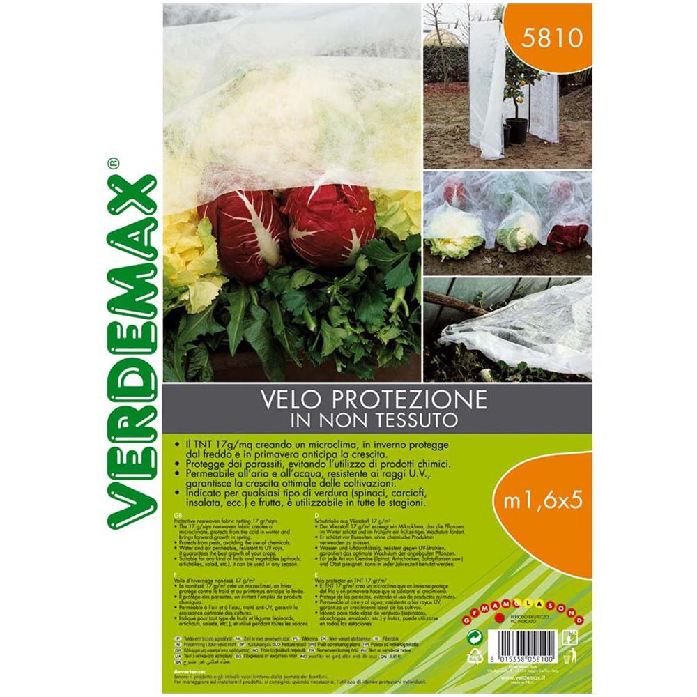 Velo Per La Protezione Di Piante Da 17g / Mq. Dimensioni: 1,6x5 Mt Bianco - Foto 1