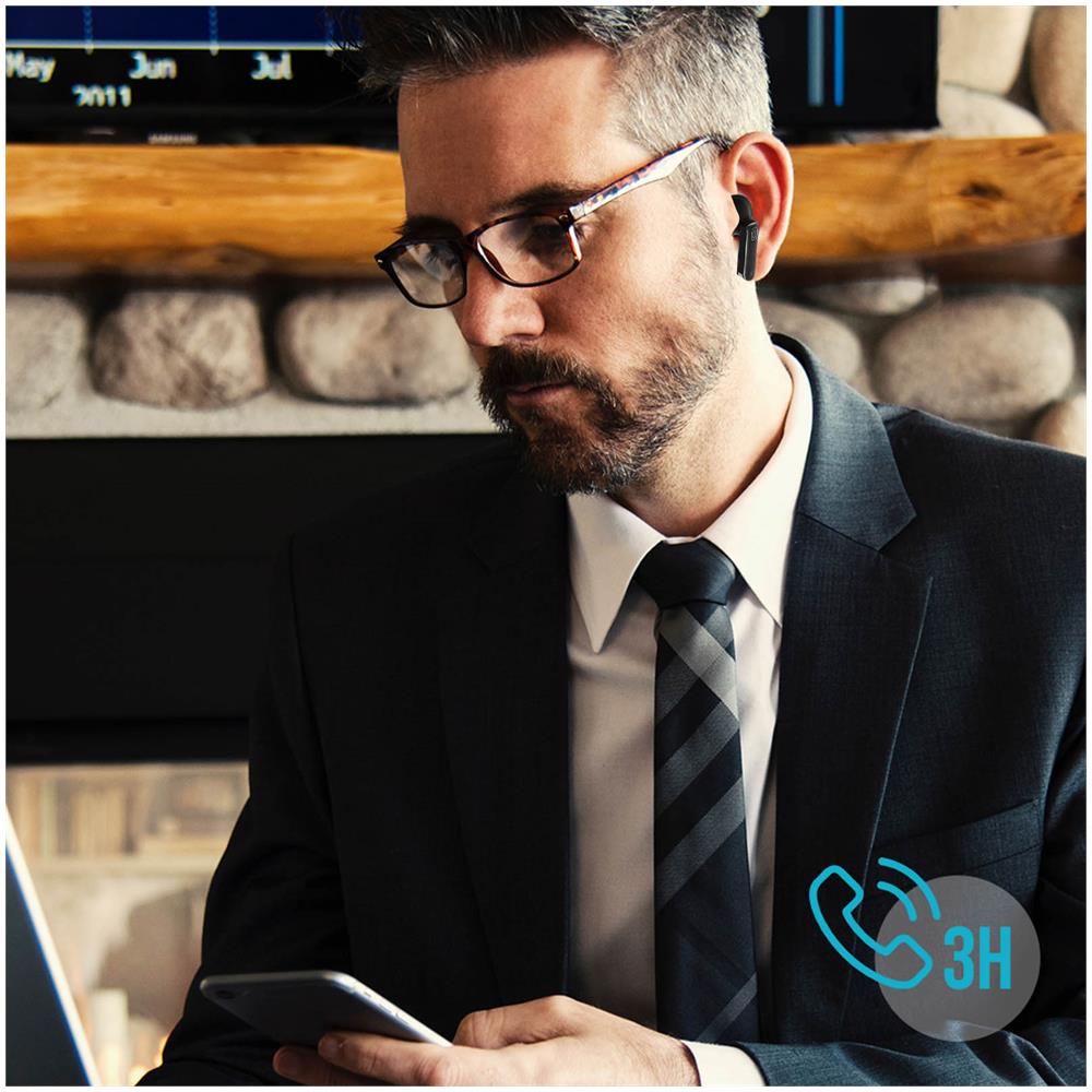 Auricolarii Bluetooth Custodia Ricarica Autonomia 3h Nero - Foto 10