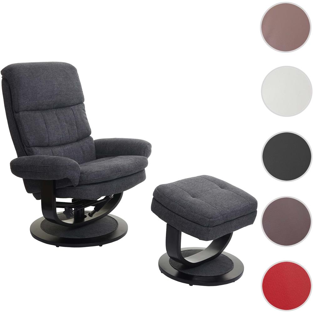 Poltrona relax tessuto grigio scuro 55x64x80 cm | Leroy Merlin