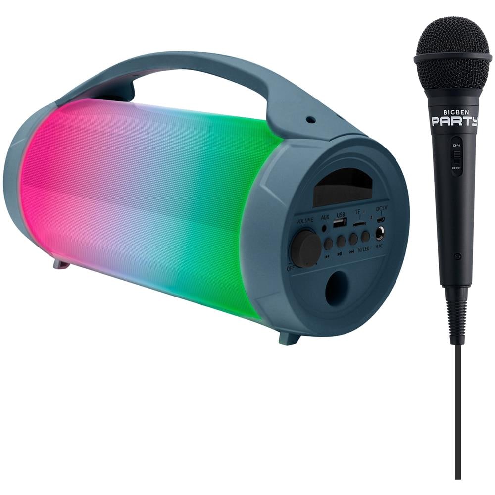 Btlitedb - Altoparlante Luminoso Wireless - Bluetooth - Microfono Incluso - Effetti Di Luce - 50w - Blu Scuro - Foto 10
