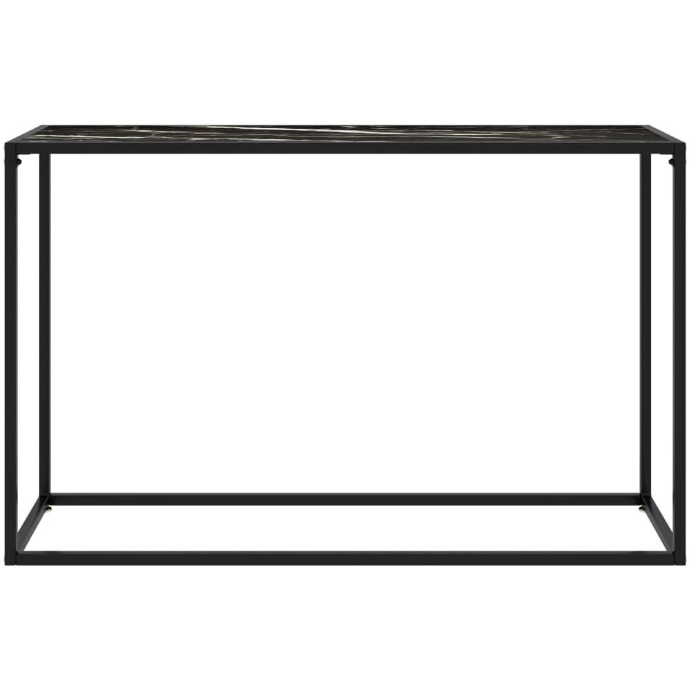 Tavolo Consolle Nero 120x35x75 Cm In Vetro Temperato - Foto 2