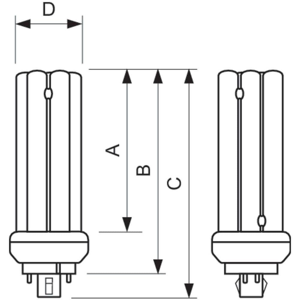 MASTER PL-T 4 Pin, 4P, GX24q-3, Bianco, A, Bianco freddo, Bianco - Foto 2