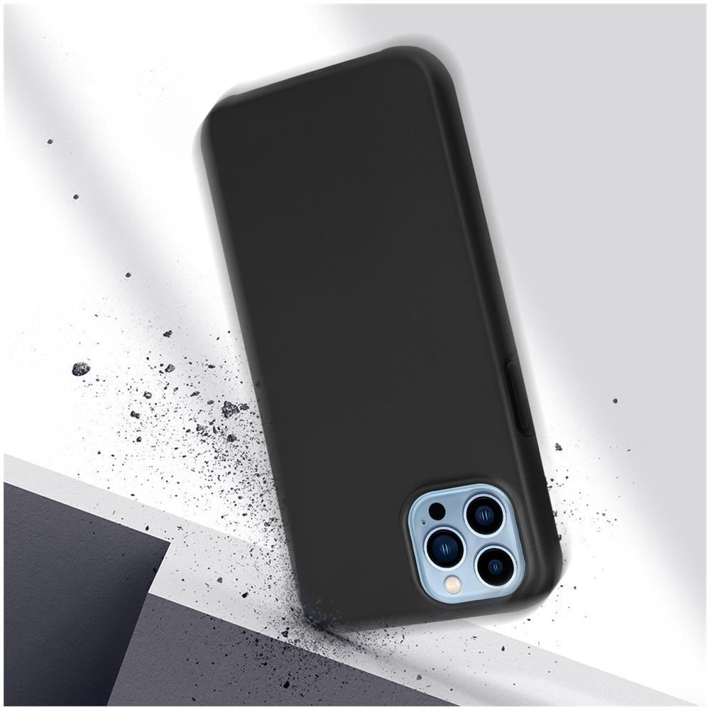 Cover Iphone 13 Pro Retro Rigido E Fronte Flessibile - Nera - Foto 2