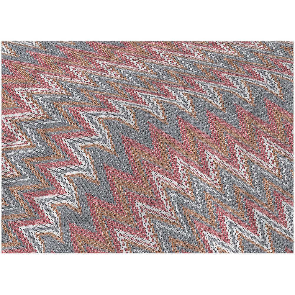 Trapuntino Piumino Estivo Pensieri Delicati Disegno Spinato Zig Zag Matrimoniale Corallo - Foto 2