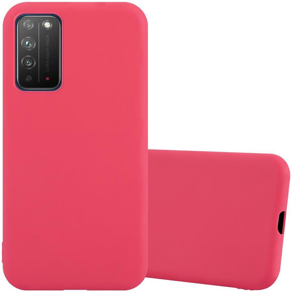 Custodia Compatibile Con Honor X10 In Candy Rosso - Coperchio Protettivo In Silicone Tpu Flessibile - Foto 1