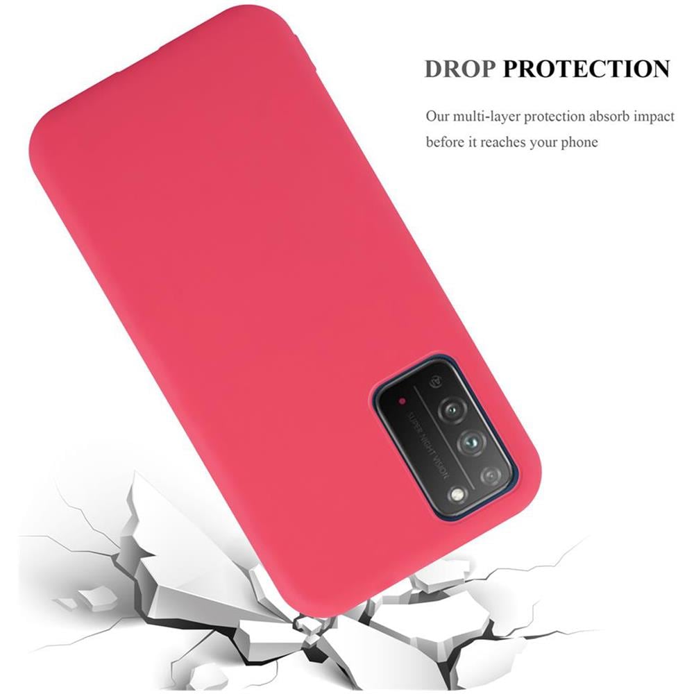 Custodia Compatibile Con Honor X10 In Candy Rosso - Coperchio Protettivo In Silicone Tpu Flessibile - Foto 8