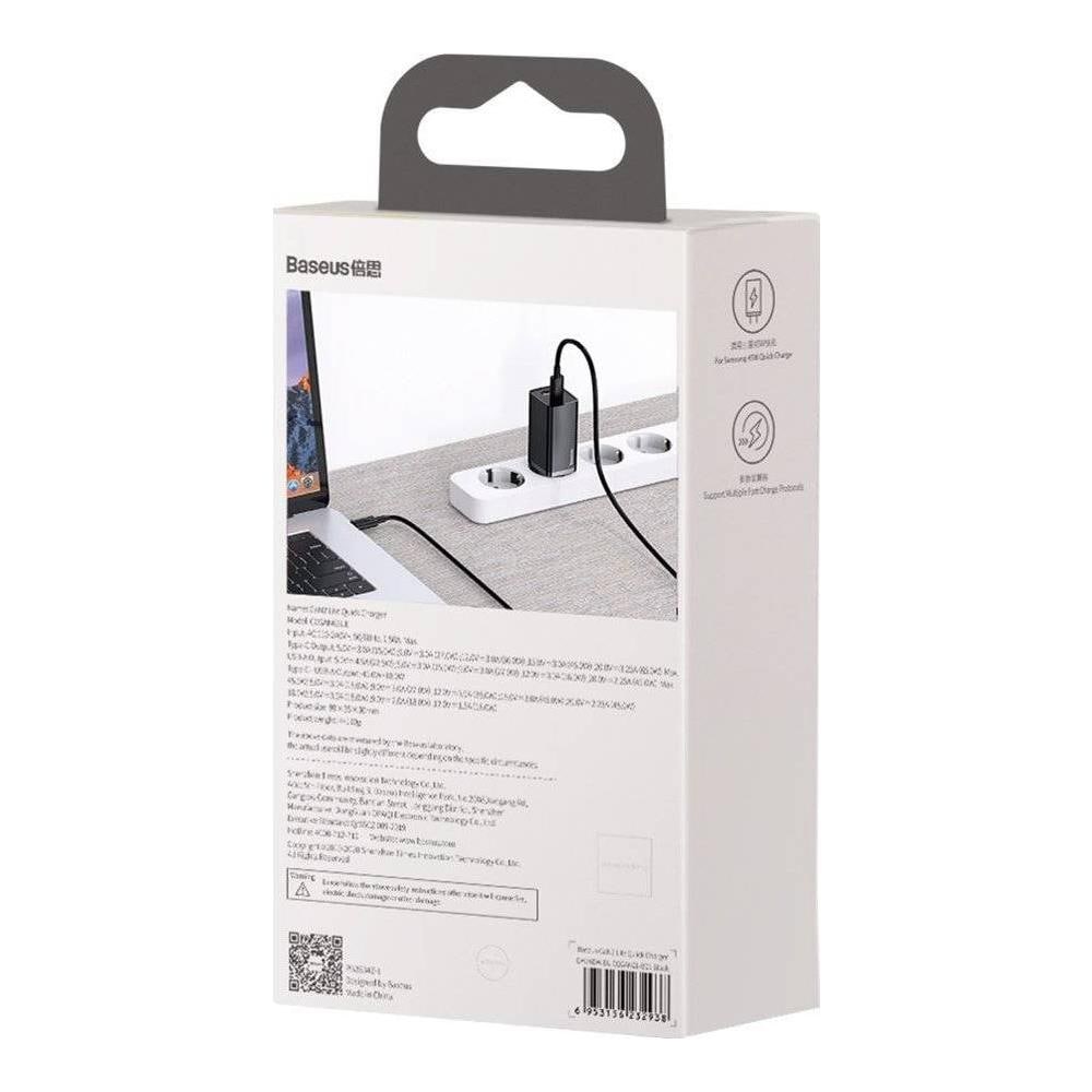 Caricatore Gan2 Lite 1x Usb-a 1x Usb-c 3 A (ccgan2l-b01)  - Foto 2
