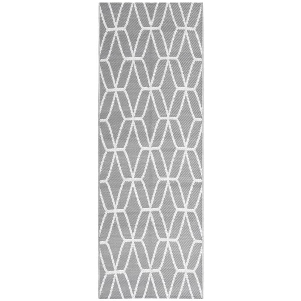 Tappeto Per Esterni Grigio 80x250 Cm In Pp - Foto 2