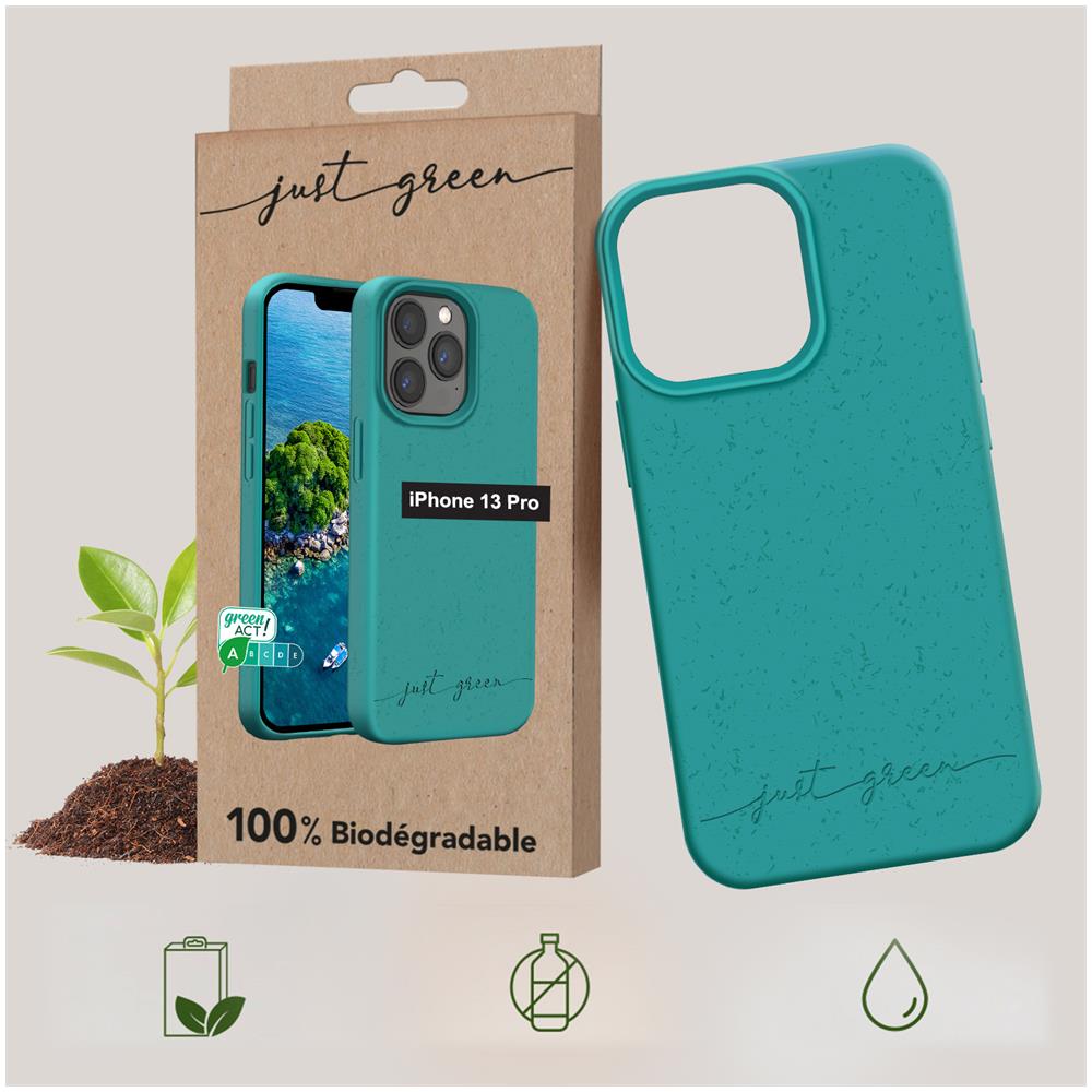 Cover Biodegradabile Per Iphone 13 Pro Turchese - Foto 2