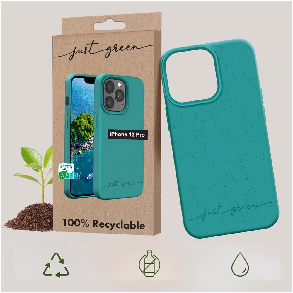 Cover Biodegradabile Per Iphone 13 Pro Turchese - Foto 6