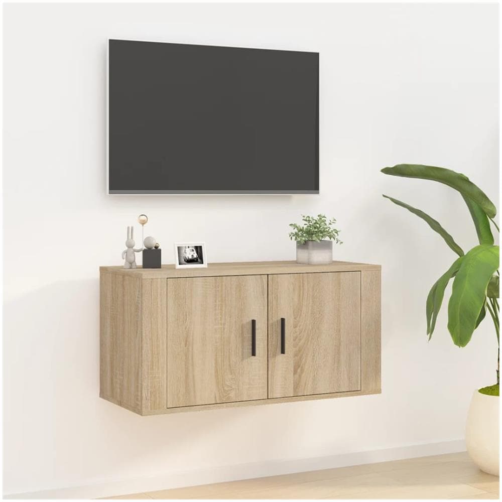 Mobile Porta Tv A Parete Rovere Sonoma 80x34,5x40 Cm - Foto 1