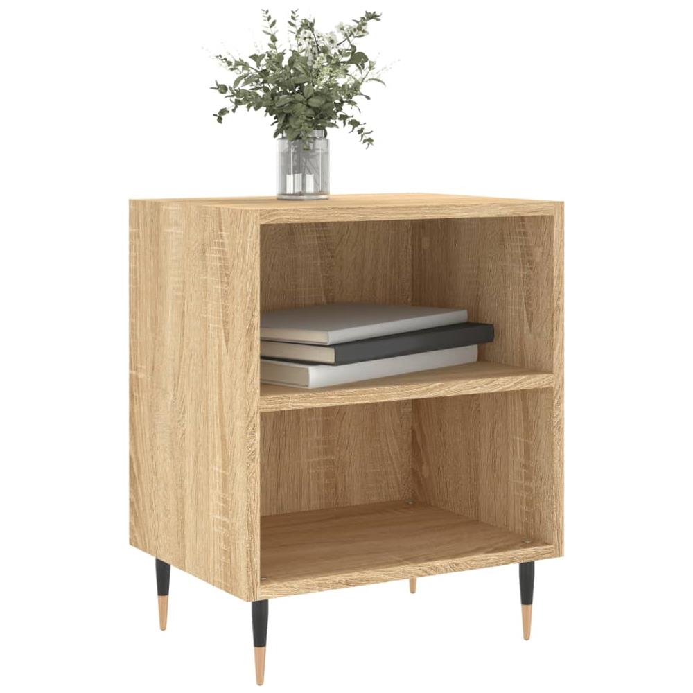 Comodini 2 Pz Rovere Sonoma 40x30x50 Cm In Legno Multistrato - Foto 2