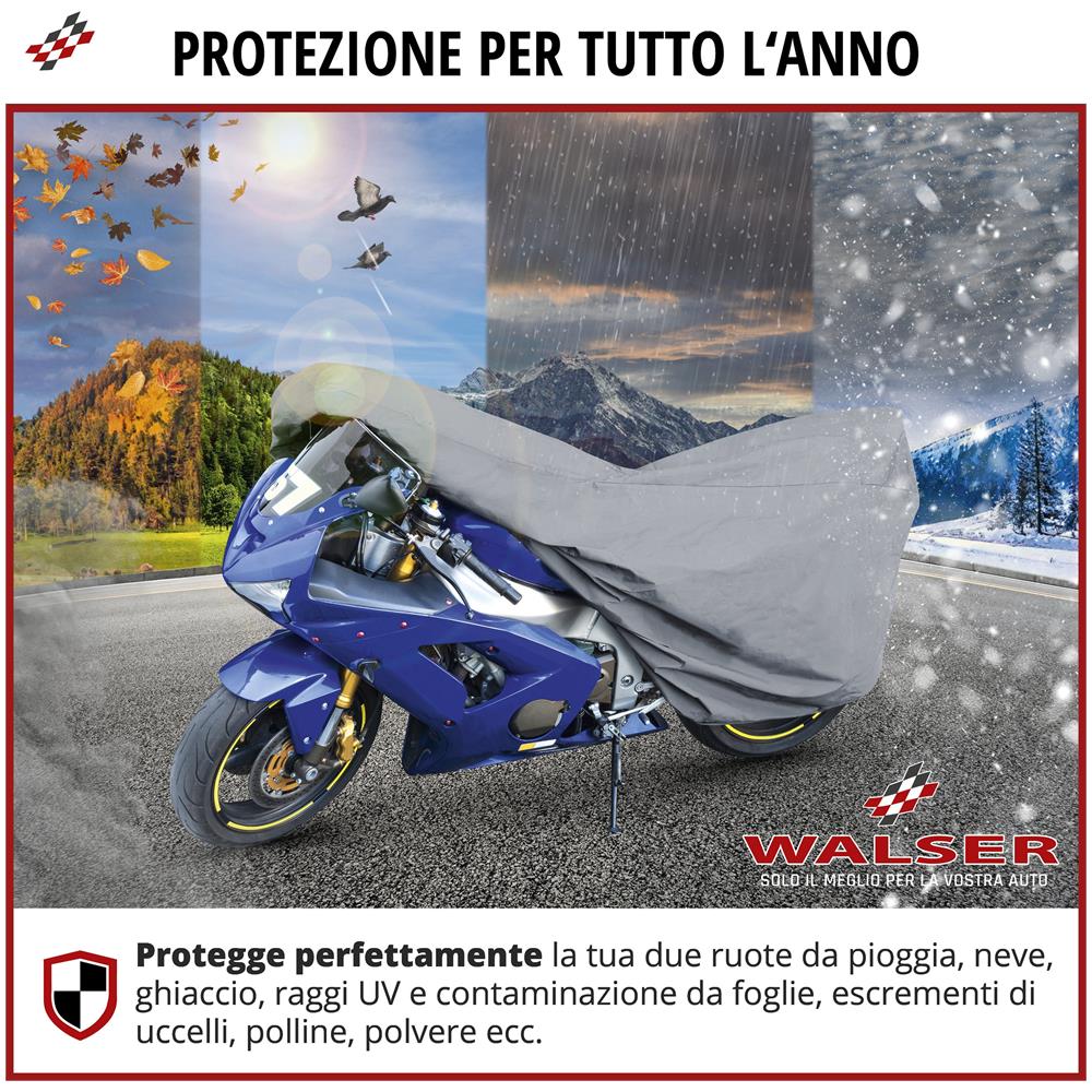 Garage Per Motociclette Dimensioni Sportive M Pvc - 215 X 95 X 120 Cm Grigio - Foto 2