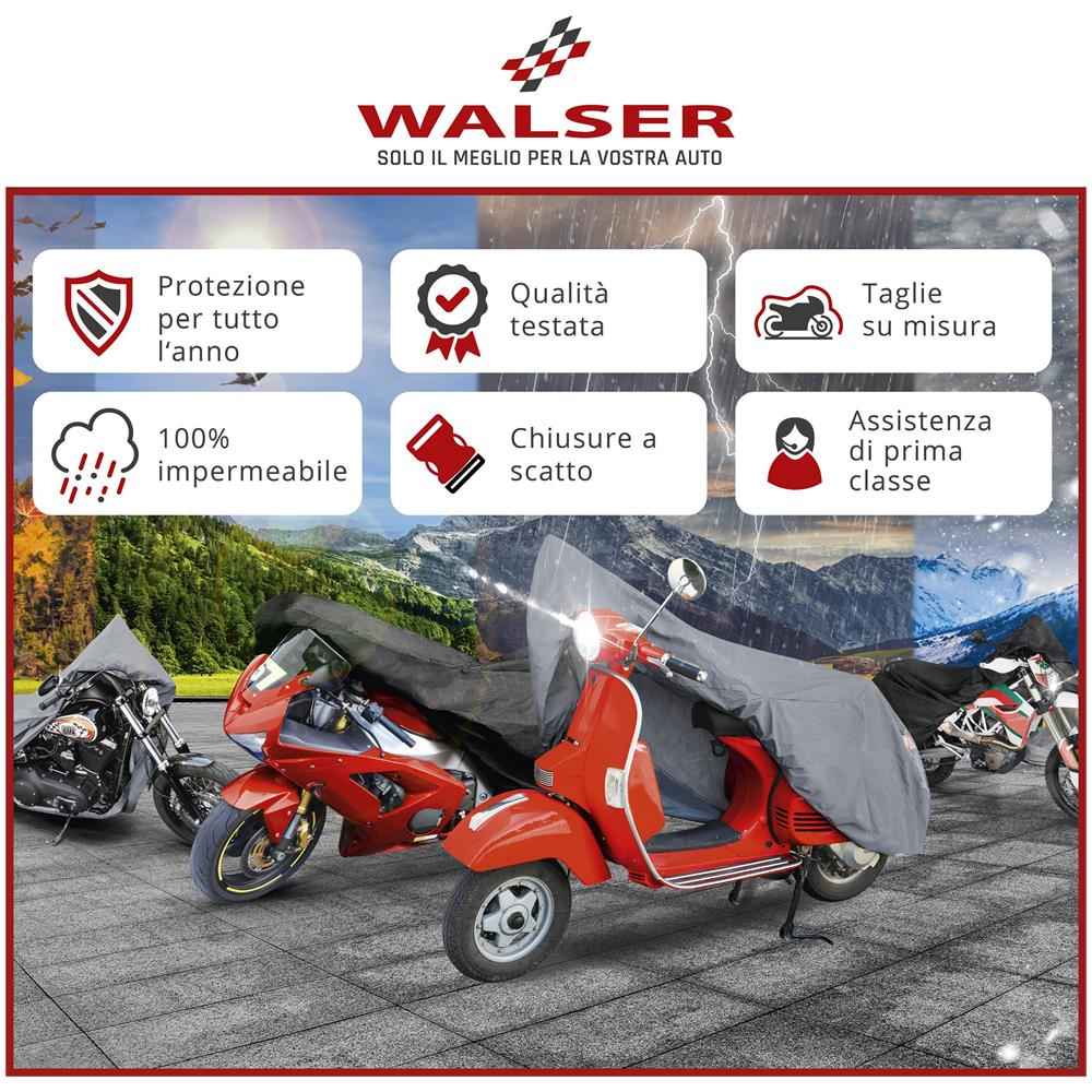 Garage Per Motociclette Dimensioni Sportive M Pvc - 215 X 95 X 120 Cm Grigio - Foto 6