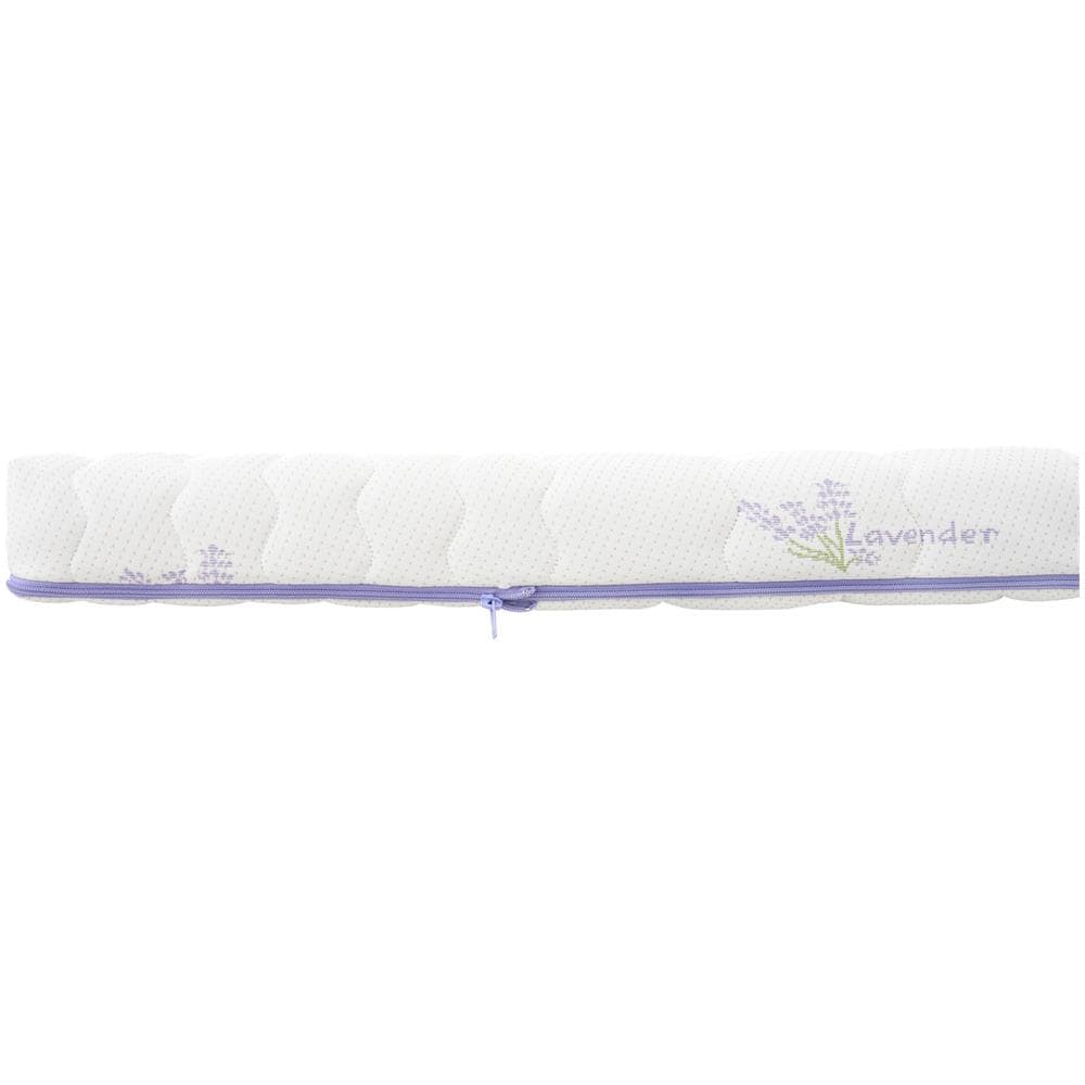Topper In Memory Foam, 90x200x5 Cm, Per Materasso Singolo, Rivestimento Trapuntato E Trattato Lavanda, Certificato Oeko-tex, Prodotto In Italia - Foto 2