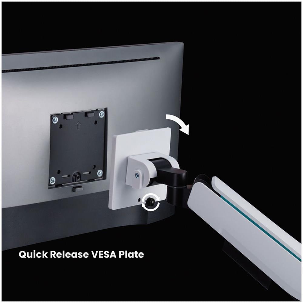 17031109 supporto da tavolo per Tv a schermo piatto 88,9 cm (35") Nero, Grigio Scrivania - Foto 5