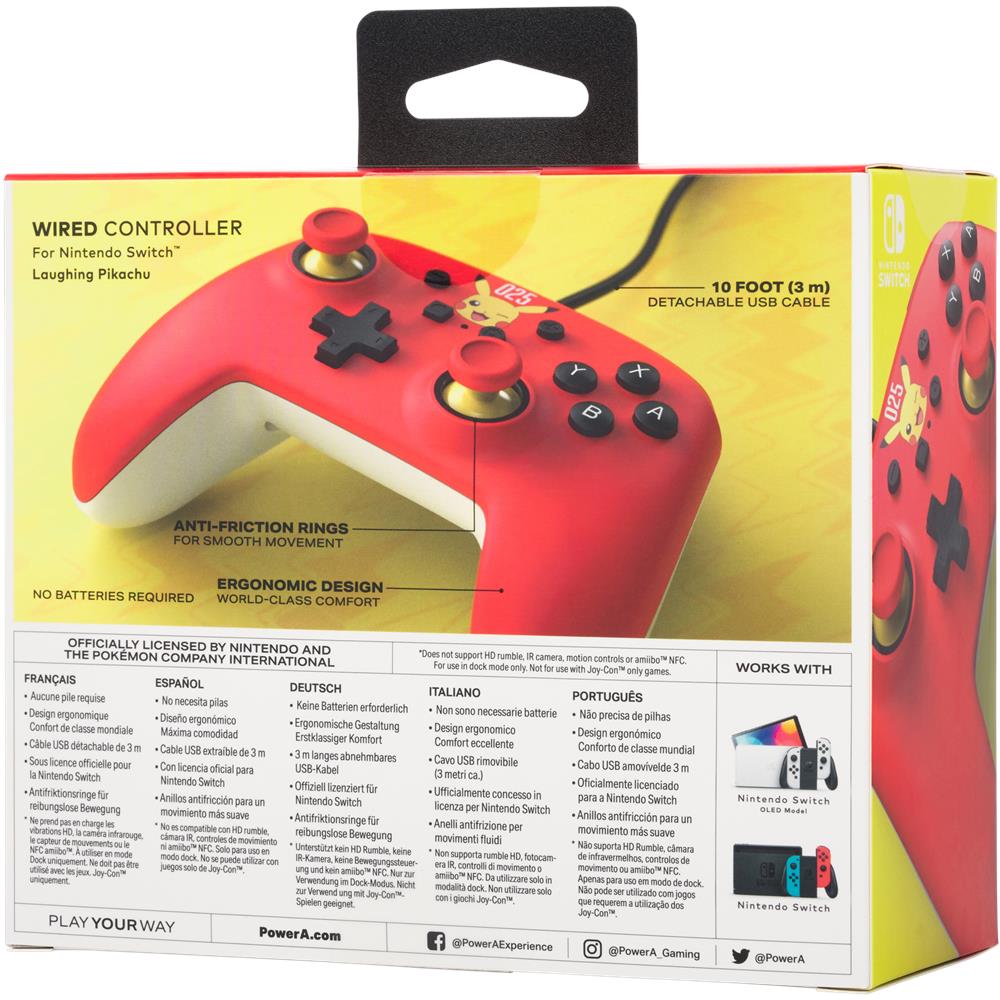 NSGP0200-01 periferica di gioco Rosso USB Gamepad Analogico Nintendo Switch, Nintendo Switch OLED - Foto 5