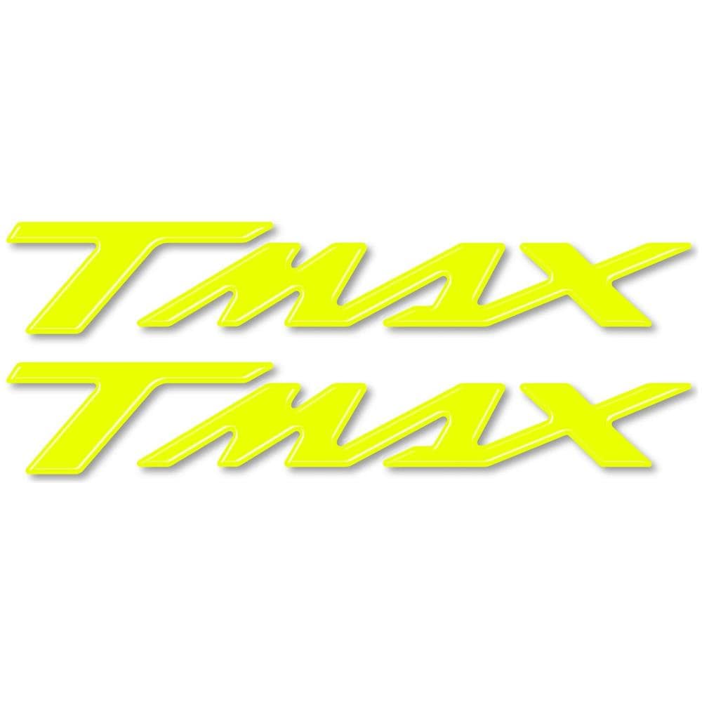 Adesivi Resina 3D Scritte Tmax Scooter Compatibili Con Yamaha T-Max 500-530-560 Giallo Fluo - Foto 1