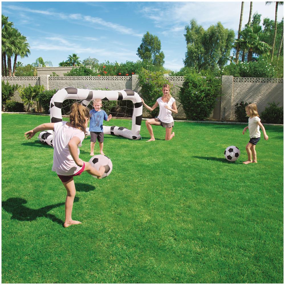 Porta Calcio Gonfiabile con 2 Palloni - Foto 2