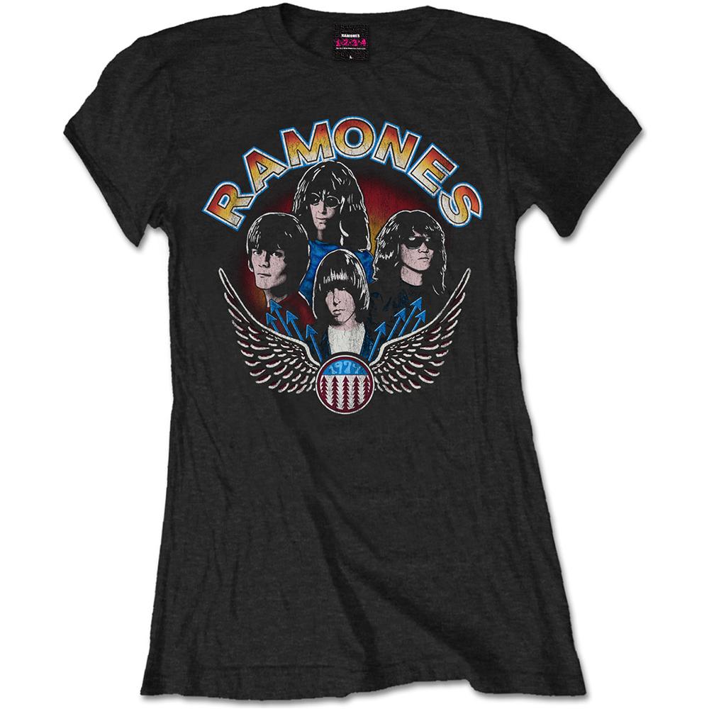 Ramones - Vintage Wings Photo (T-Shirt Donna Tg. S)  - Foto 1