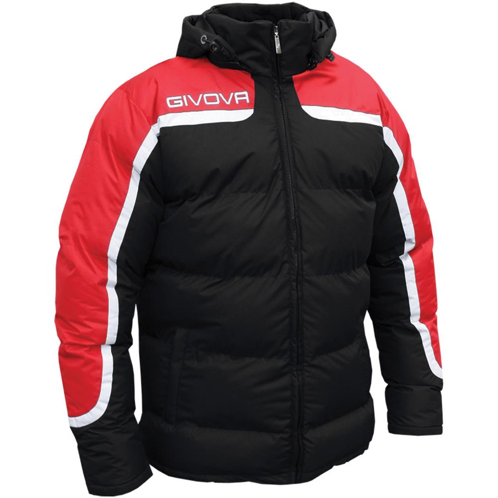 Giubbotto Antartide Givova - Con Cappuccio Removibile Di Colore Rosso / nero Taglia 3xs - Foto 1