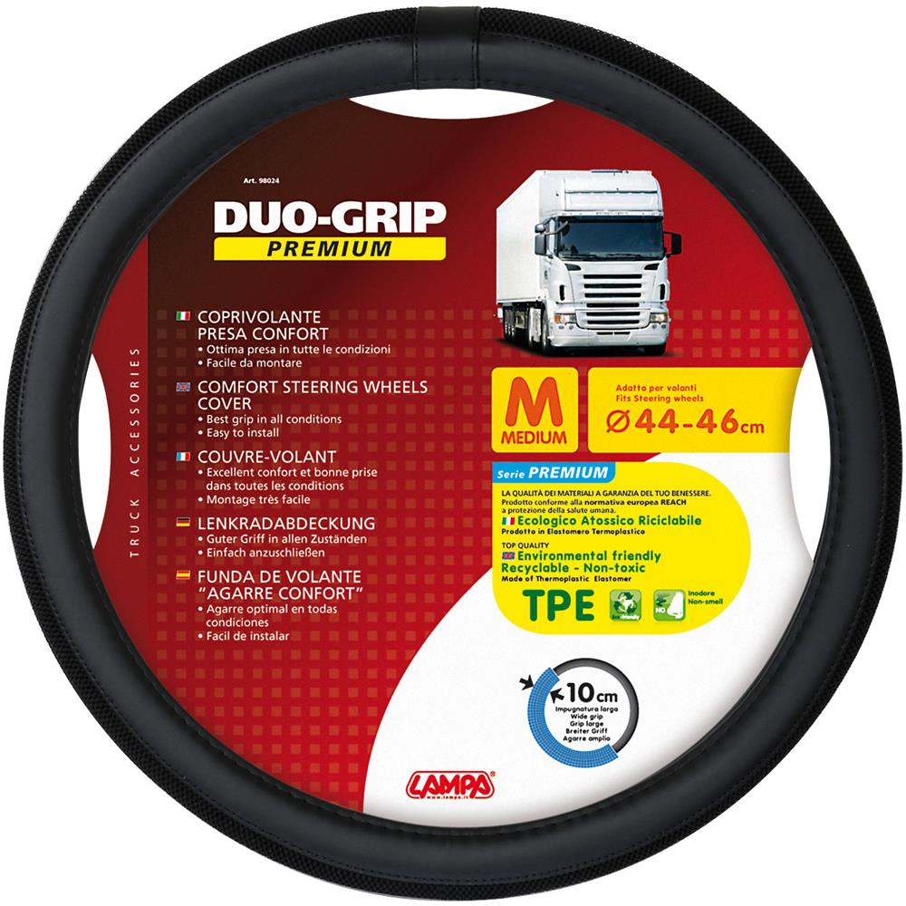 Coprivolante Tpe Duo-grip M 44-46cm Nero - Foto 2