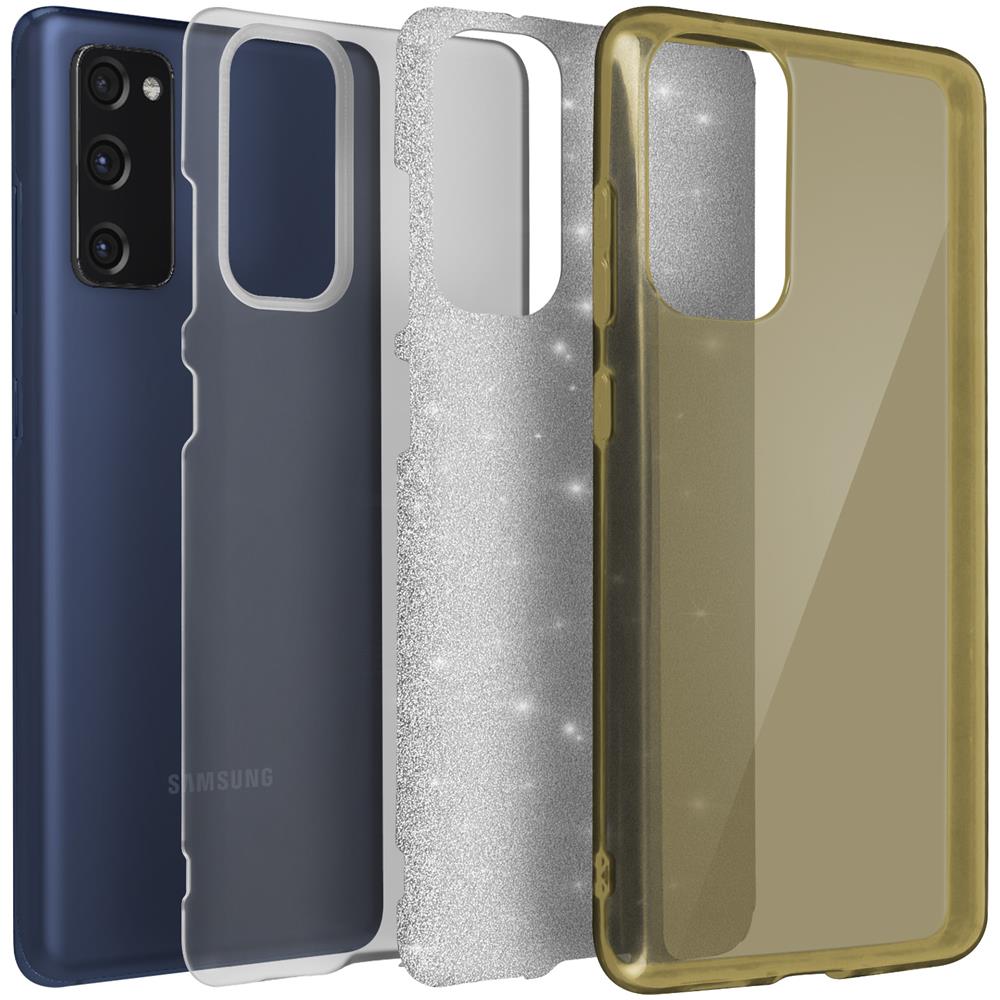 Cover Semirigida Samsung Galaxy S20 Fe In Silicone Con Paillettes Rimovibili Oro - Foto 1