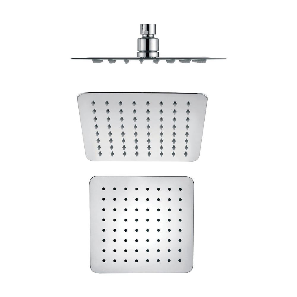 Soffione Doccia Quadrato Acciaio Inox 2 Mm Spessore Effetto Pioggia Varie Misure Bagno *** Misure : 200x200x2 Mm 64 Ugelli - Foto 1