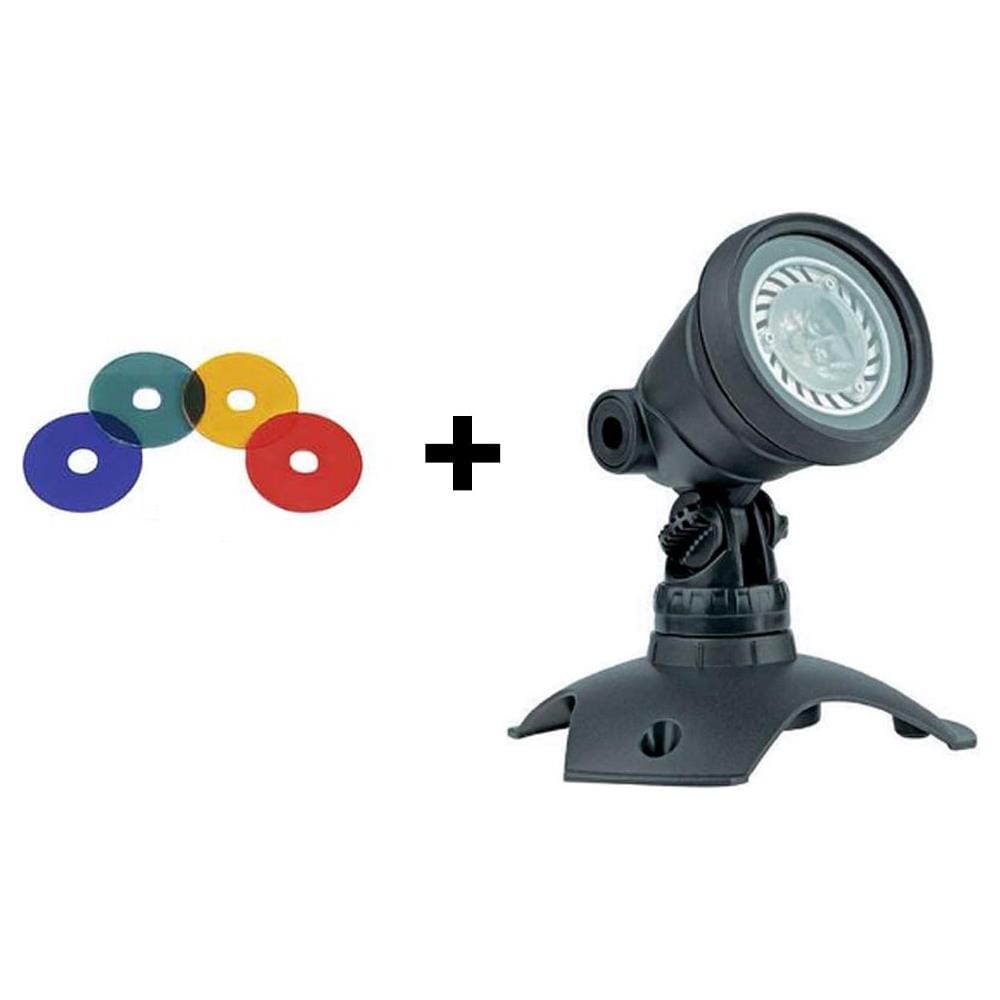 Faretto Per Laghetto Lunaqua Con Lenti Colorate Sommergibile A Led 4 Watt Laghetto Magic - Foto 1