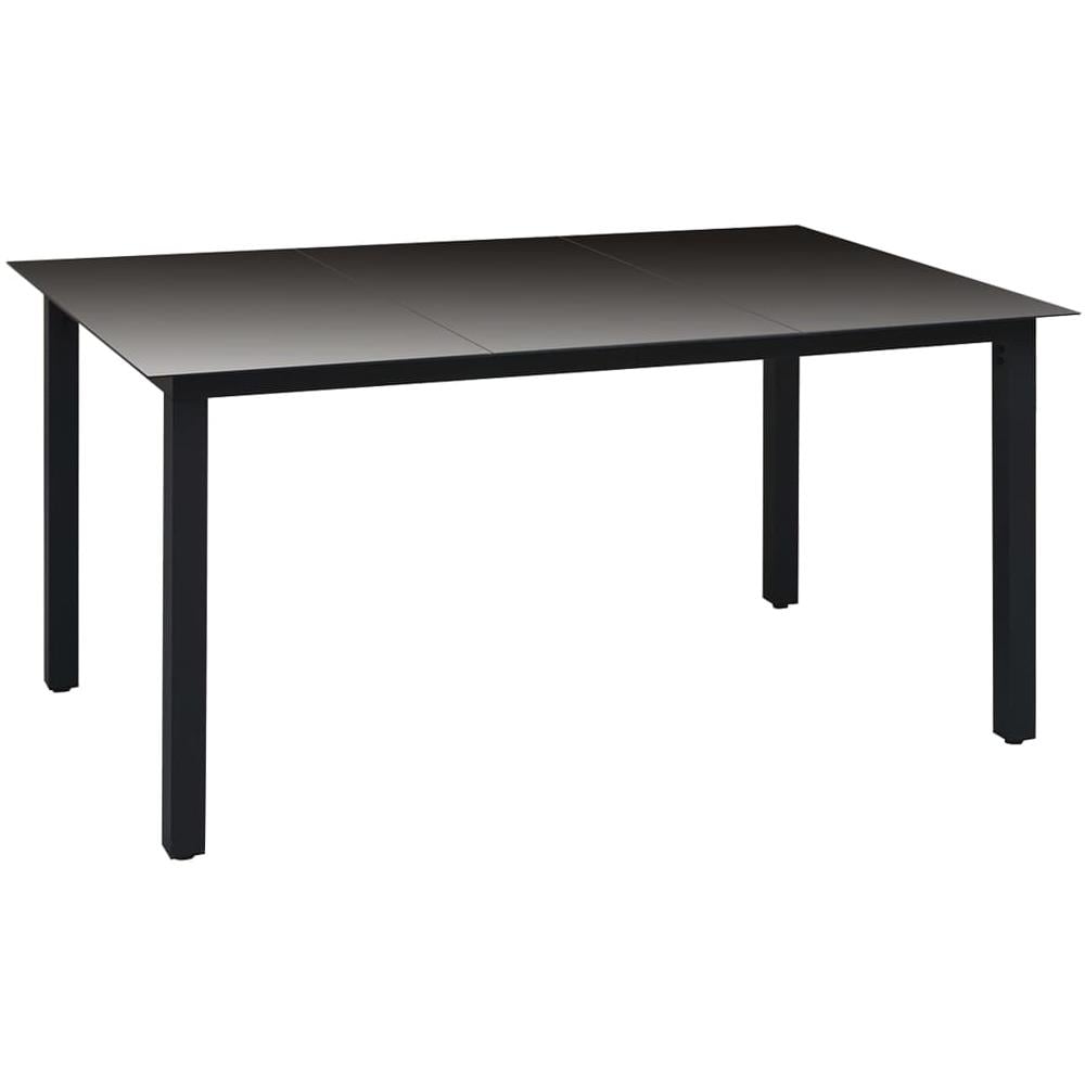 Set Da Pranzo Da Giardino 5 Pz Nero - Foto 2