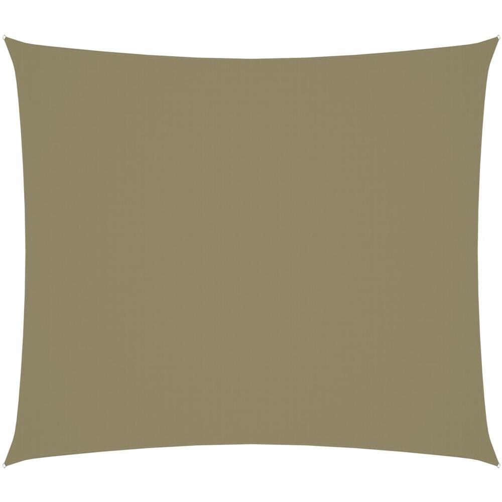 Parasole a Vela Oxford Rettangolare 2,5x3 m Beige - Foto 1
