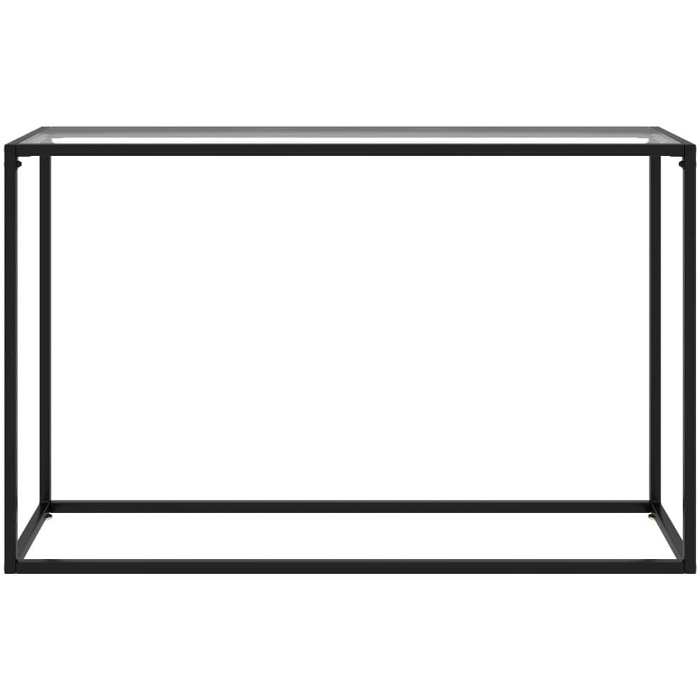 Tavolo Consolle Trasparente 120x35x75 Cm In Vetro Temperato - Foto 2