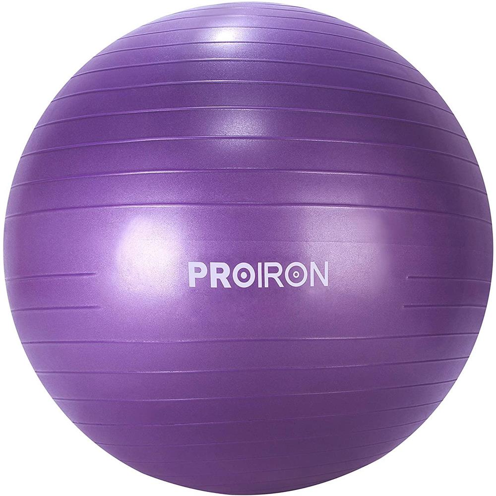 Palla Per Esercizi Di Yoga Balance Ball, Diametro: 65 Cm, Spessore: 2 Mm, Viola, Pvc - Foto 2