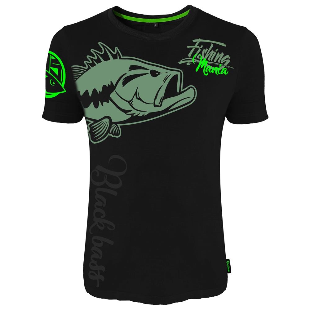 T-shirt Black Bass Mania Nero L - Foto 1