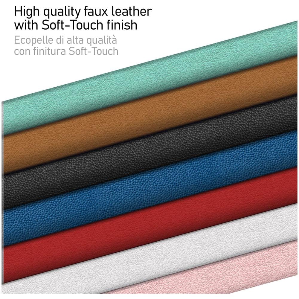 Custodia In Eco-pelle Di Alta Qualità Per Iqos 3 / 3 Duo / 2.4/2.4 Plus, Astuccio In Tela E Pelle Pu, organizer Iqos, Cover / borsello Sigaretta Elettronica, accessori (bianca) - Foto 2