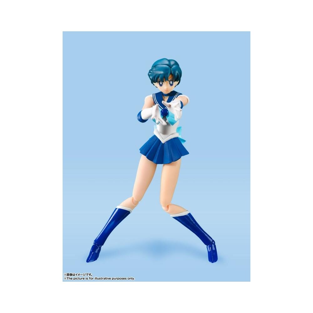 Sailor Moon S. h. Figuarts Action Figure Sailor Mercury Animation Color Edition 14 Cm - Foto 2