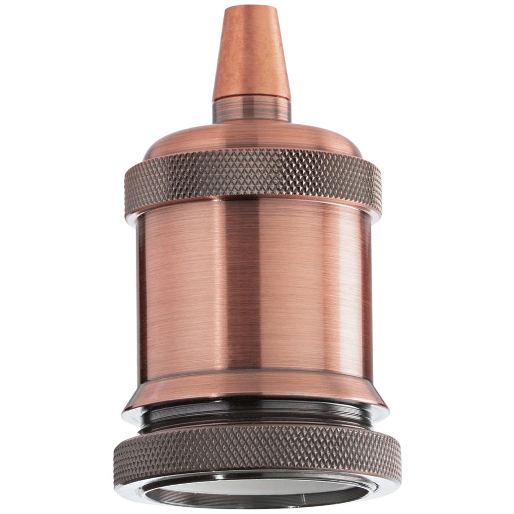 Portalampada E27 Ghiera Rame Brunito Lampada - 249223 - Foto 1