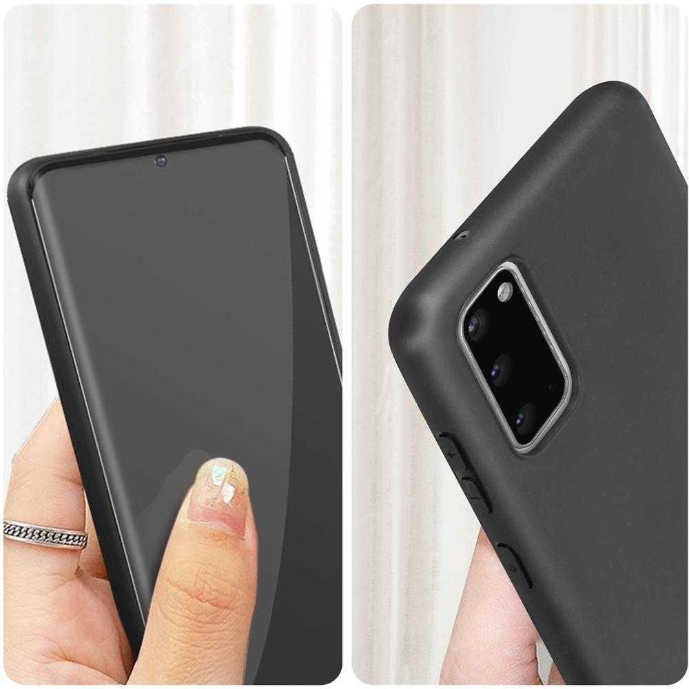 Cover Silicone Samsung Galaxy S20 Nera + Vetro Temperato 9h Trasparente - Foto 5