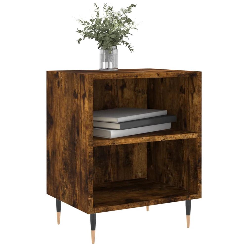 Comodini Rovere Fumo 2 Pz 40x30x50 Cm In Legno Multistrato - Foto 2