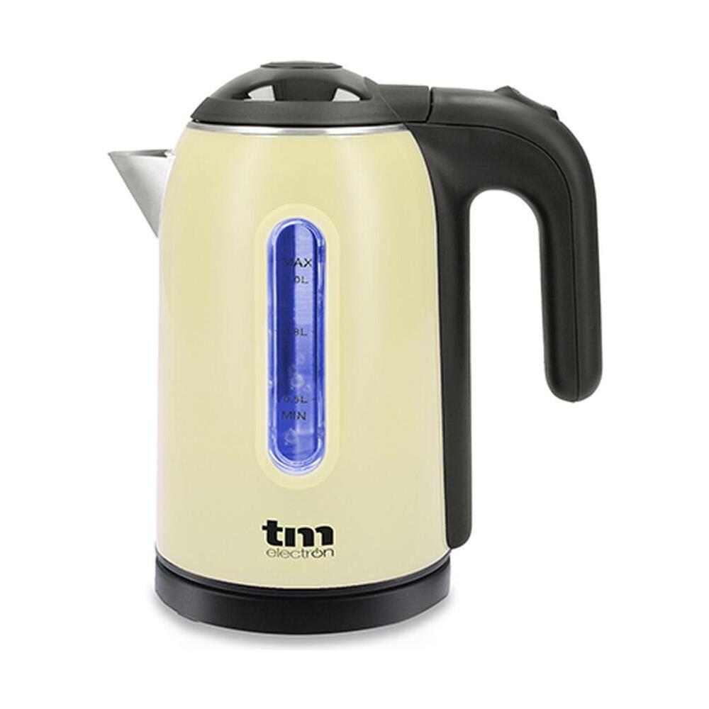 Bollitore D'acqua Elettrico Con Luce Led Acciaio Inossidabile Crema - Foto 1