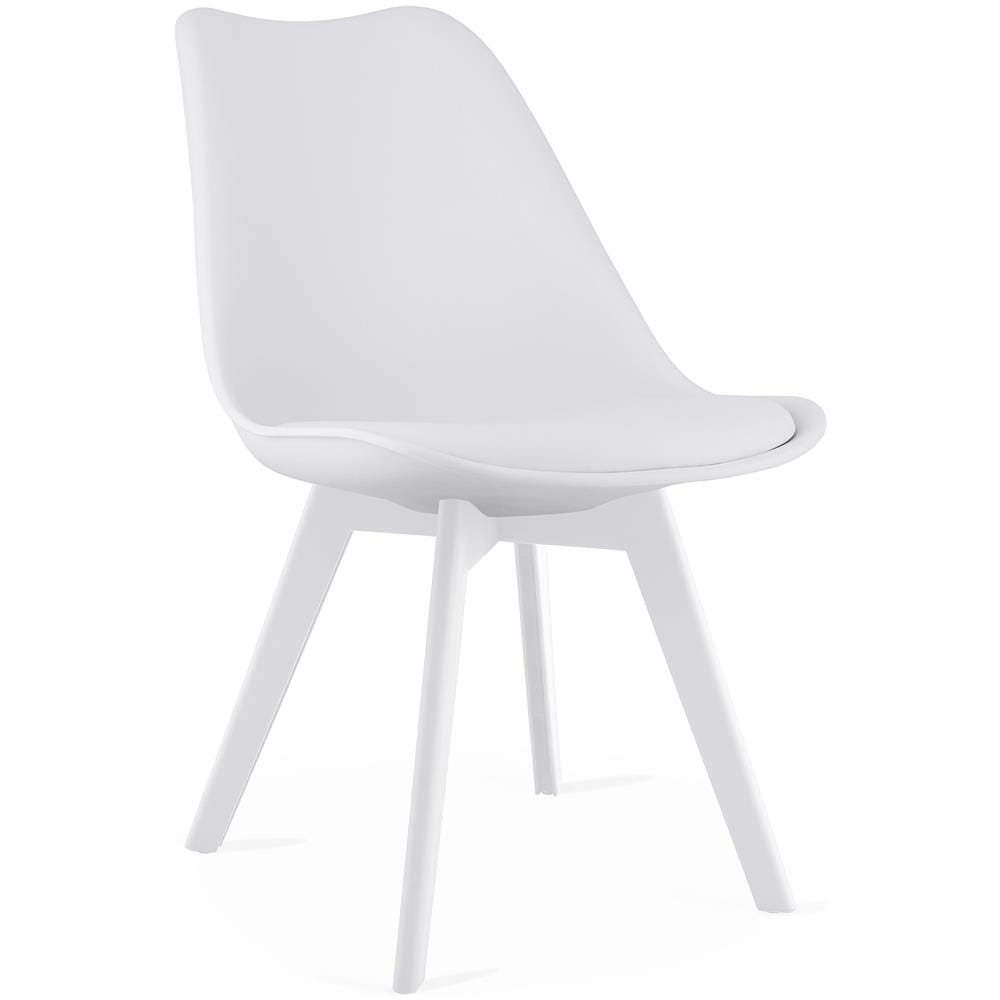 Sedia RIXK - Design ergonomico bianco per soggiorno x3 - Foto 2