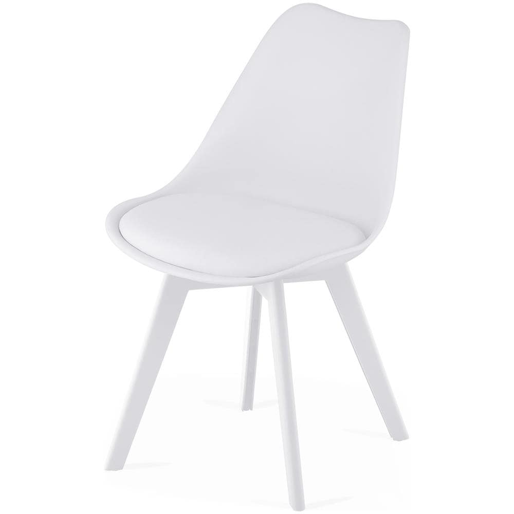 Sedia RIXK - Design ergonomico bianco per soggiorno x3 - Foto 7