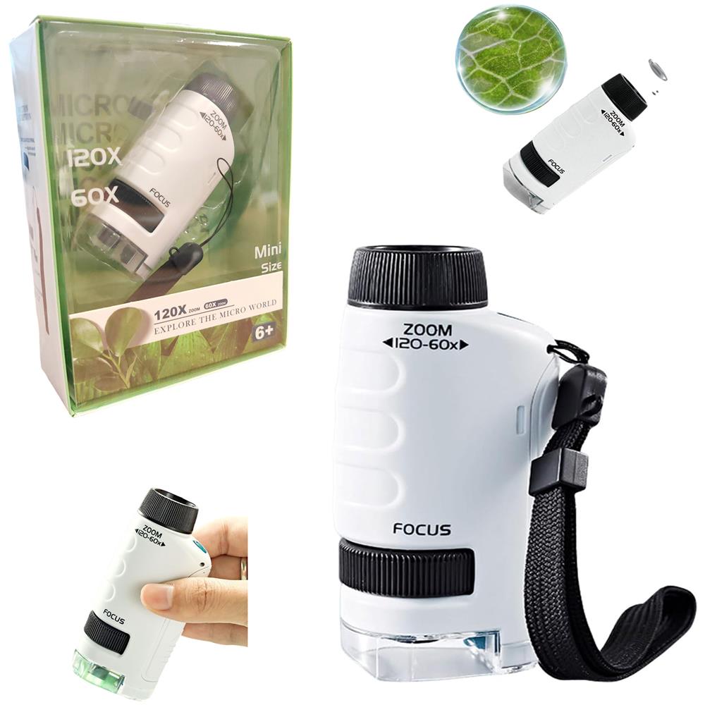 Microscopio educativo portatile per bambini, regalo scientifico - Foto 1