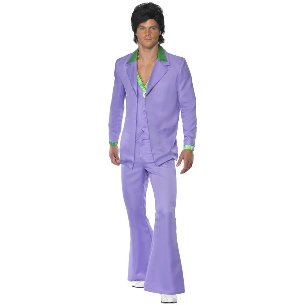 Costume Stile Disco Anni 70 Uomo Large - Foto 4