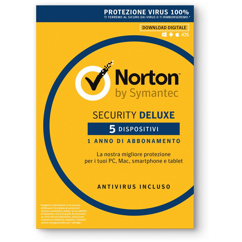 Norton Security Deluxe 5 Devices 1 Anno - Digital Download - Licenza ESD - Foto 1