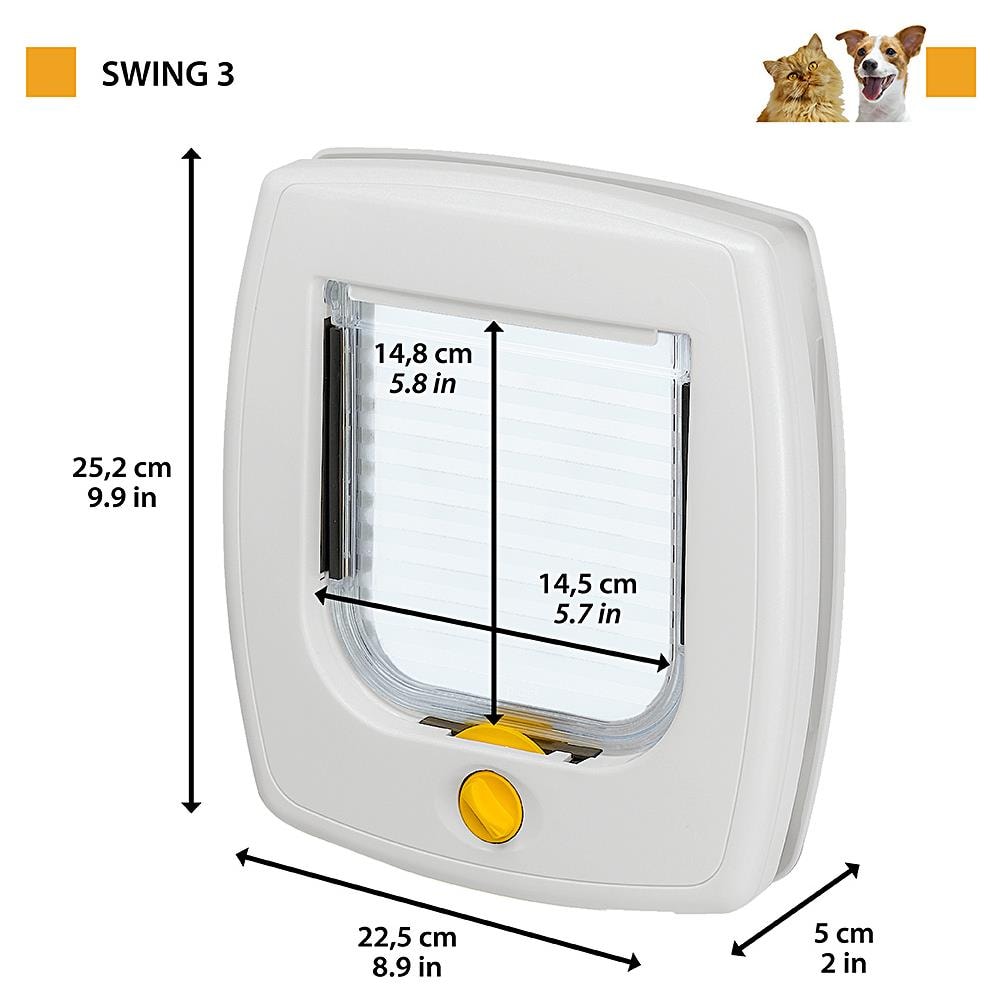 Porta Per Animali Manuale A 4 Vie Swing 3b Bianco 72102011 - Foto 11