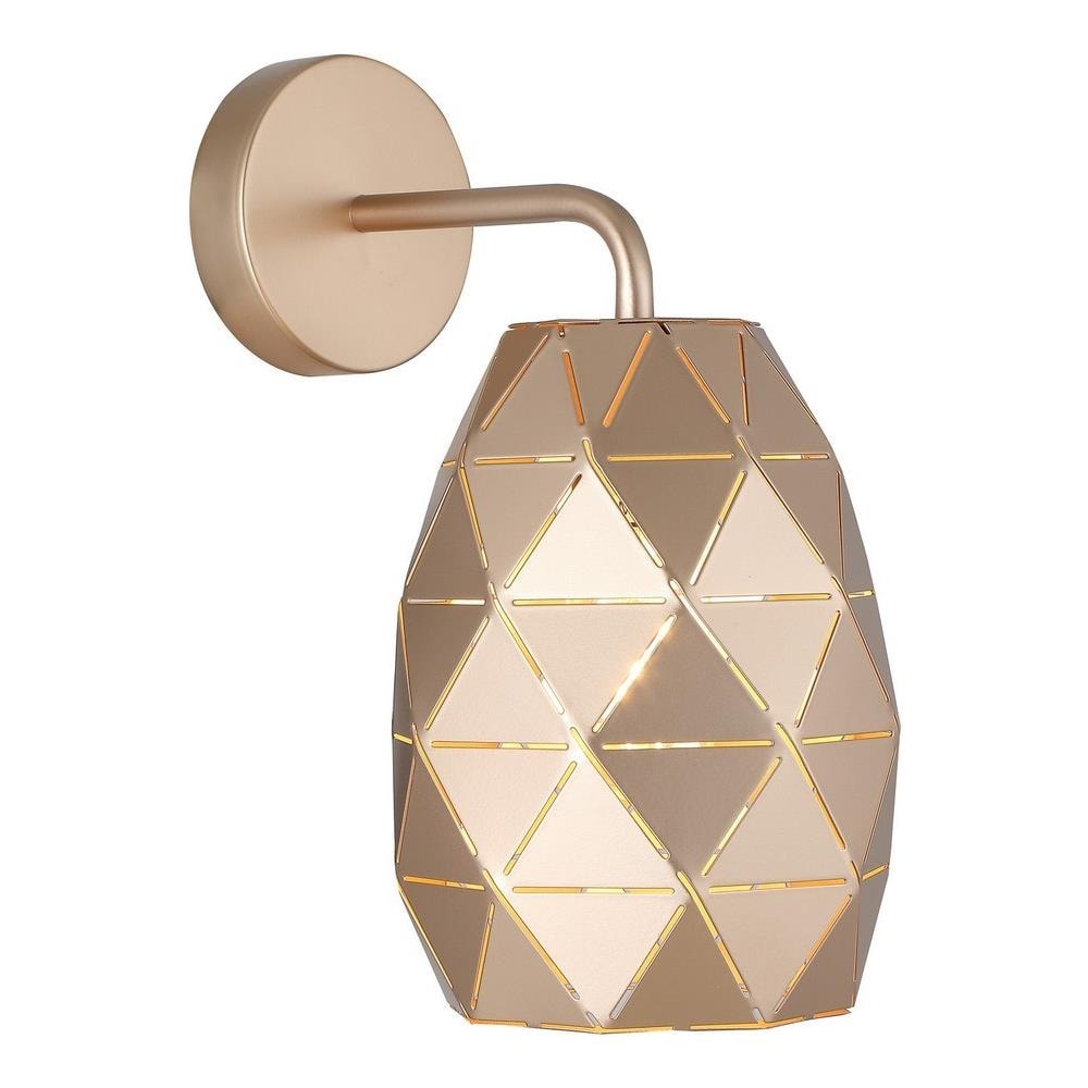 Applique Moderna Dorato Champagne 1 Luce, E27 - Foto 2