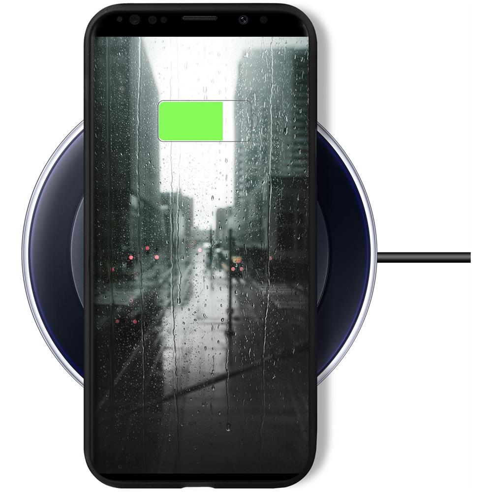 Minimalist Series, Cover In Silicone Per Samsung S8, Nero - Finitura Opaca, Custodia Sottile E Morbida In Tpu - Foto 2