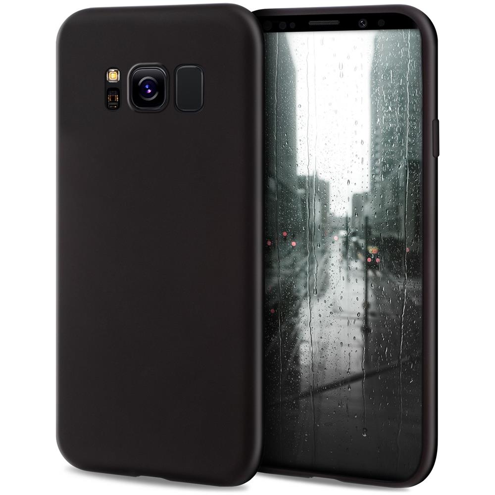 Minimalist Series, Cover In Silicone Per Samsung S8, Nero - Finitura Opaca, Custodia Sottile E Morbida In Tpu - Foto 1